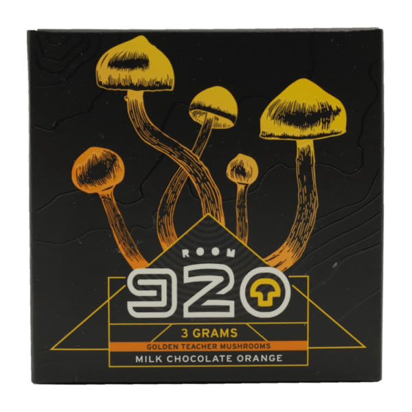Room 920 - Mushroom Chocolate Bar - Milk Chocolate Orange - 3 grams | Sero Canada