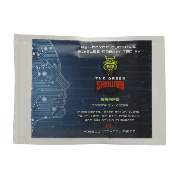 The Green Samurai - Shroom Gummies - Grape - 3g | Sero Canada